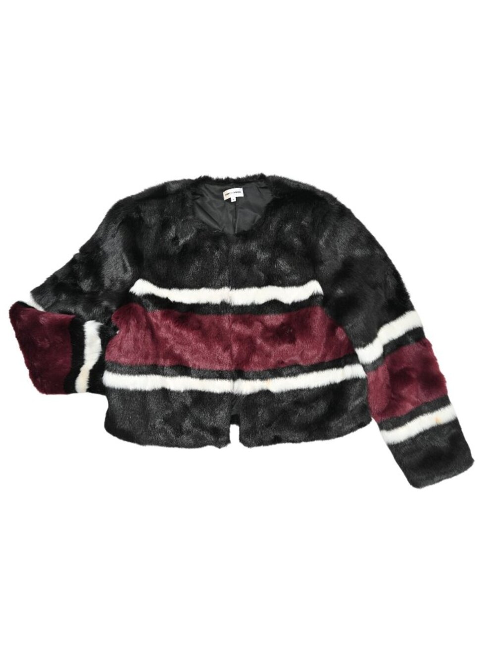 Sunset + Spring Faux Fur Jacket in Black